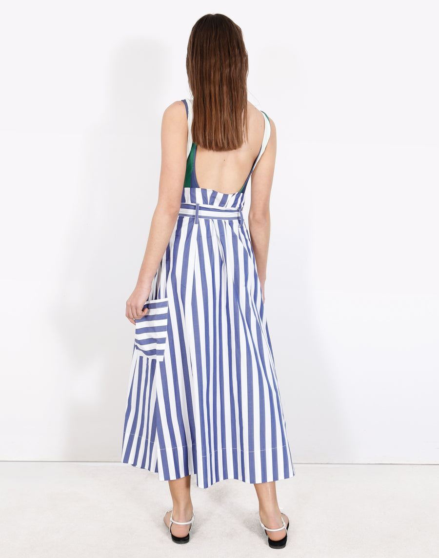 Pocket Skirt in Vertical Stripes